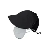 [2-Piece Set]Black Hats & Caps+Glacier Gray Sun Mask