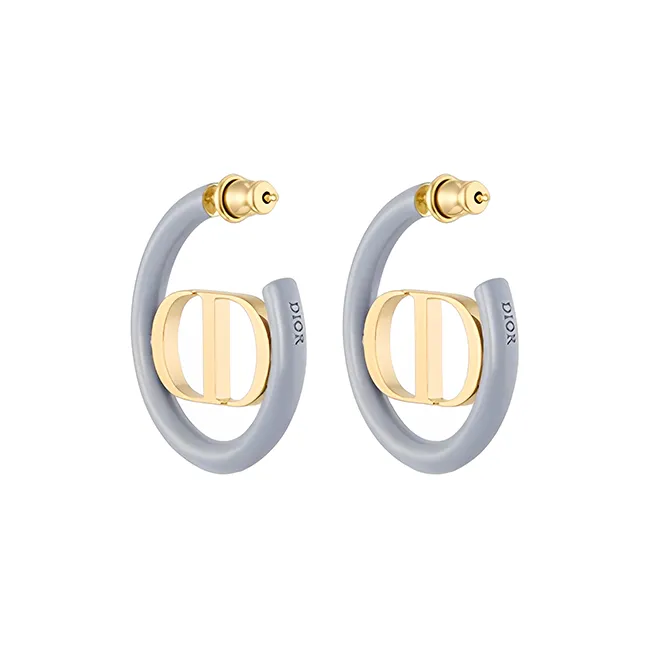 DIOR Earrings Women's Blue Gray-1