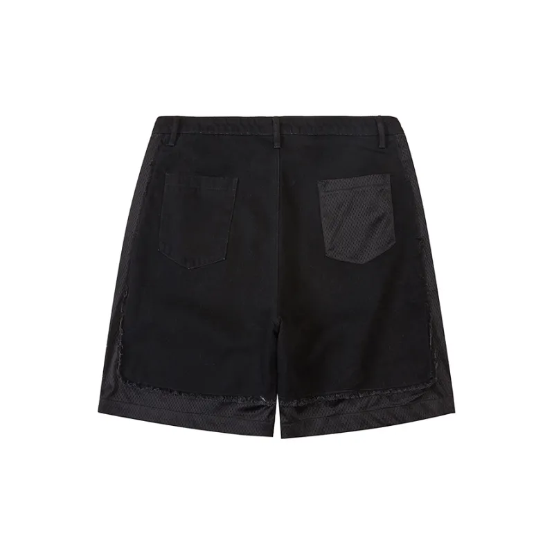 WAYNEXZAVIER Denim Shorts Men's Black-1