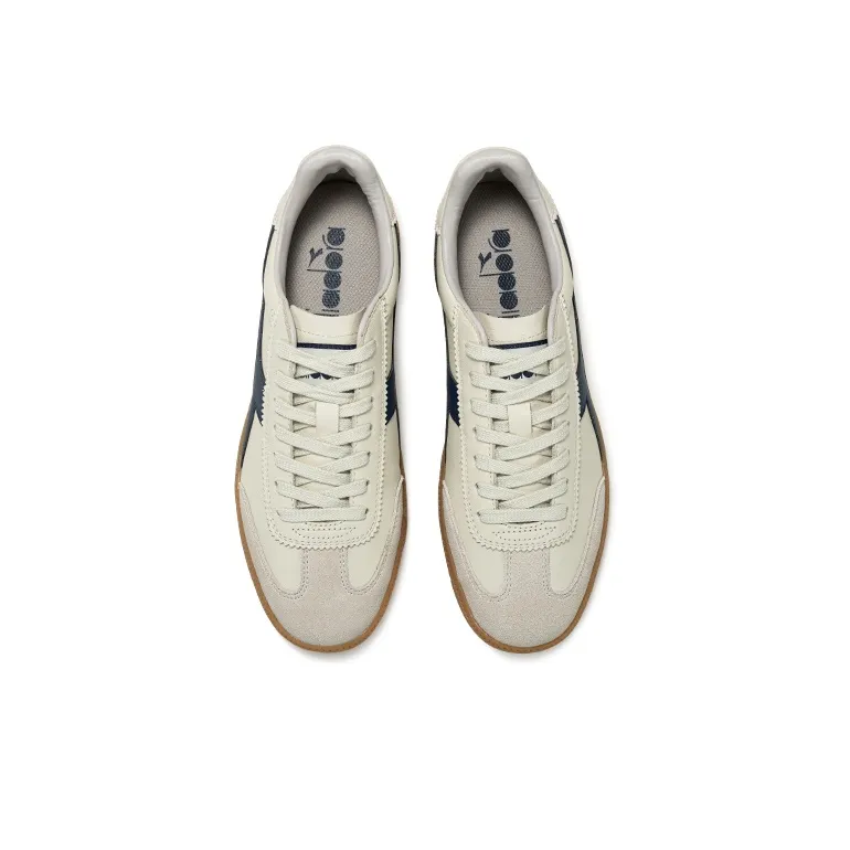 Diadora Anti Slip Wear Resistant Low Top Skateboard Shoes Unisex White-3