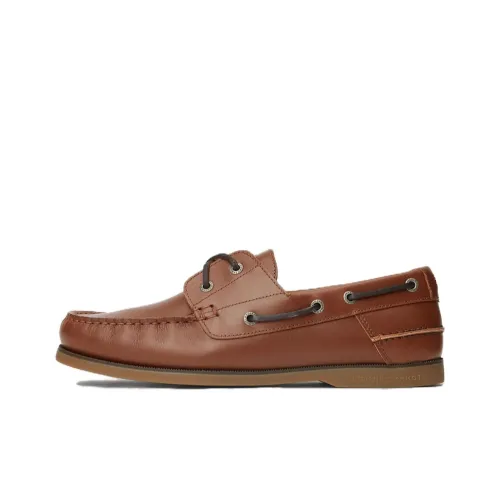 Tommy Hilfiger Boat Shoes Men Brown