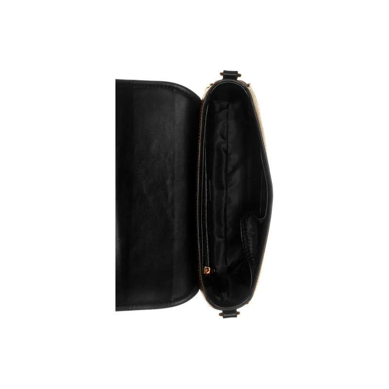 GUESS Coated Canvas Shoulder Bag Crossbody Bag Mini Women's Dark Brown & Black-2