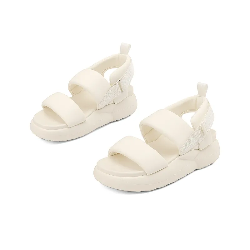 JOSINY Roman Sandals 5.5cm Women's Ecru/Light Pink-1