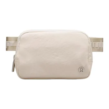 Lululemon Recycled Nylon Fanny Pack Regular Unisex White Opal With Linen & White