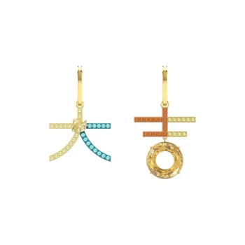Swarovski Flower Of Fortune Earrings Women's Rose Gold