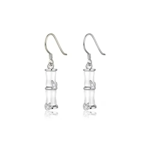 Emerald Dynasty Hetian Jade Earrings Women's