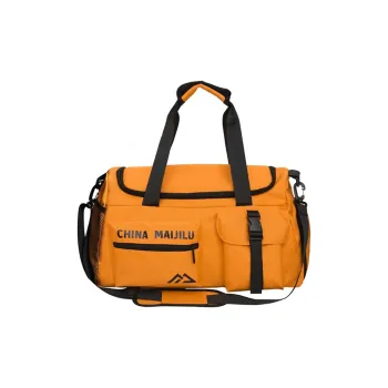 SWIMADE Nylon Travel Bag, Gym Bag, Luggage Bag, Handbag Regular Unisex Black/Gray/Yellow/Orange