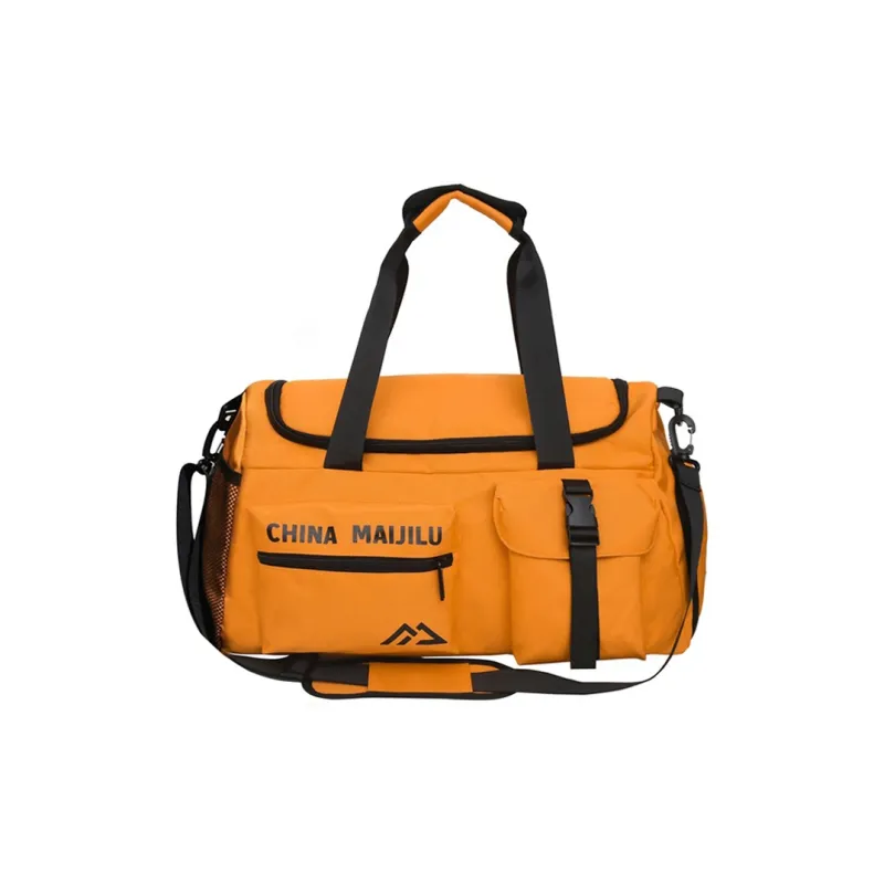 SWIMADE Nylon Travel Bag, Gym Bag, Luggage Bag, Handbag Regular Unisex Black/Gray/Yellow/Orange-0