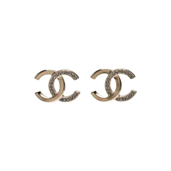 CHANEL Earrings Women's Gold