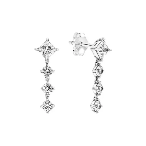 Pandora Earrings Women's Silver