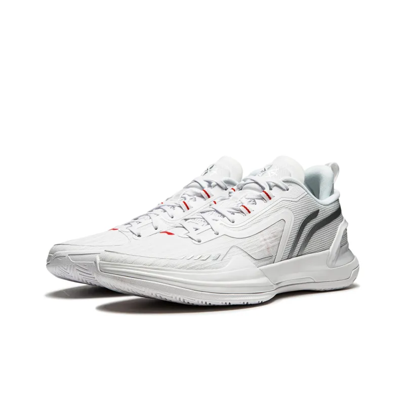 LINING Liren Assassin 1 Basketball Shoes Men Low Top Standard White-3