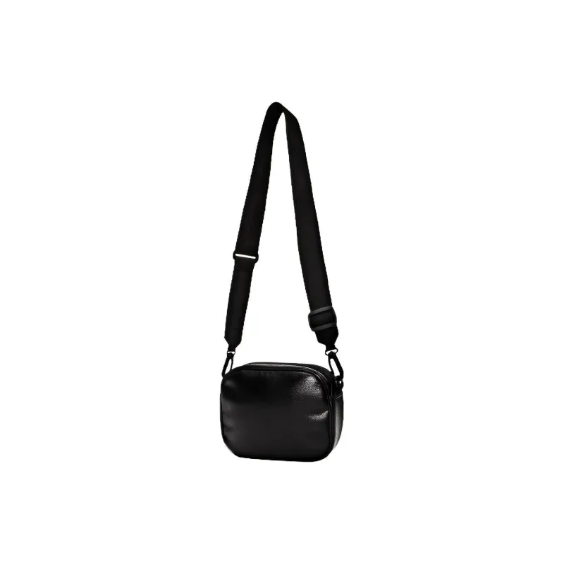 PUMA Leather Crossbody Bag, Shoulder Bag Regular Unisex Pure Black Gold-1
