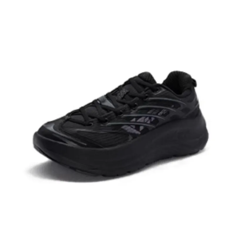 XTEP Shock Absorbing, Non Slip, Wear Resistant, Breathable And Lightweight Low Top Running Shoes Men's Black-2