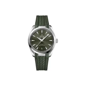 OMEGA Seahorse Collection Automatic Mechanical Movement Unisex Watch 38mm Green Dial Stainless Steel Case Rubber Strap