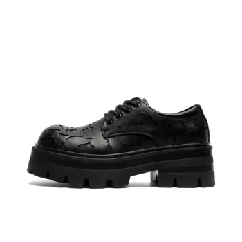 Lady's House Dress Shoes Men Low Top Black