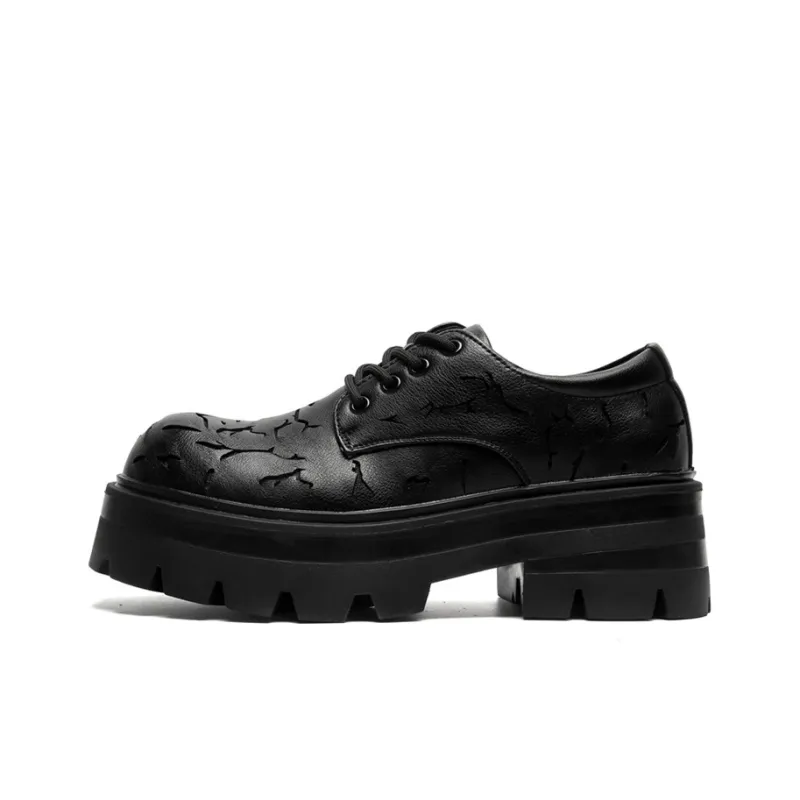 Lady's House Dress Shoes Men Low Top Black-0