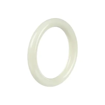 Cuiya Golden Building Hetian Jade Bangles Women's Pale Greenish-White Jade