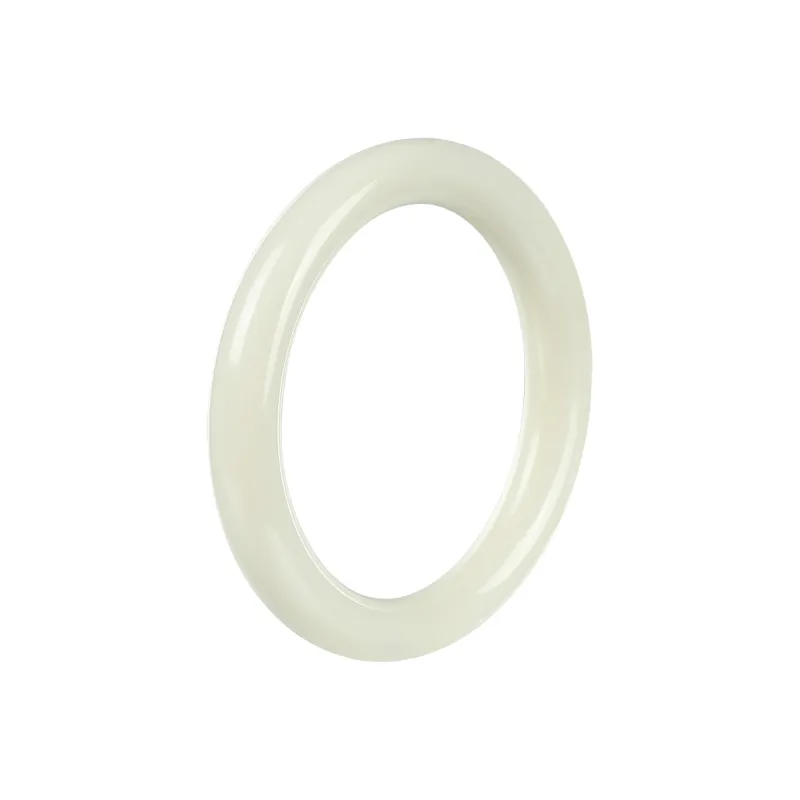 Cuiya Golden Building Hetian Jade Bangles Women's Pale Greenish White Jade-0