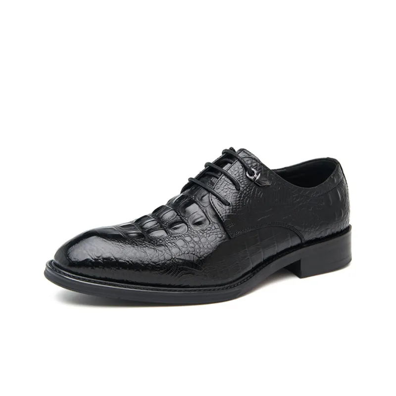 KACHILANG Dress Shoes Men Low Top Black/Red-0