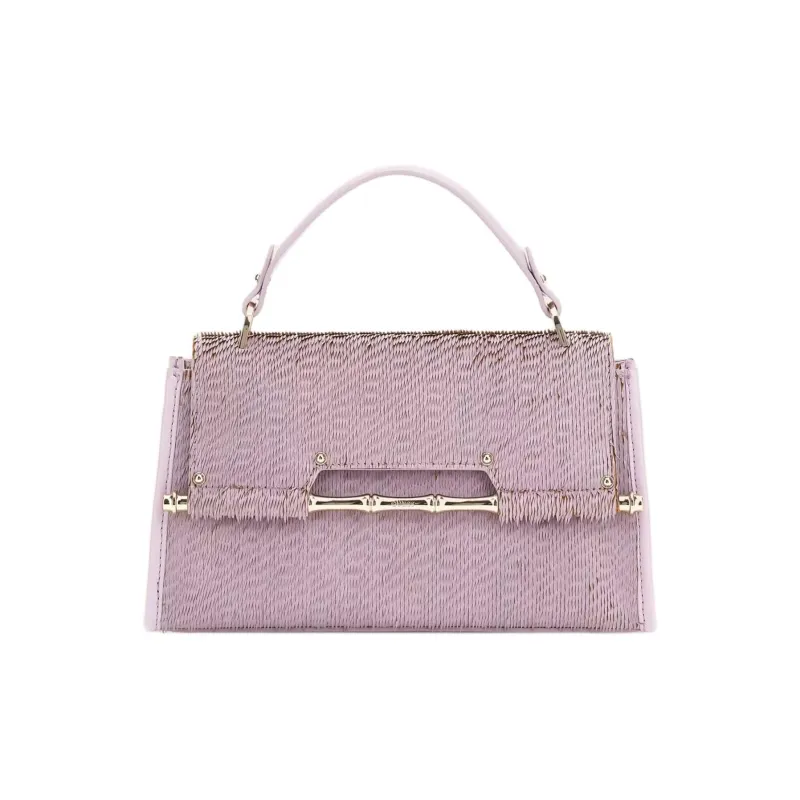 GUESS Genuine Leather Handbag Women's Purple-0