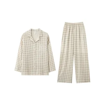 Tianmicat Pajama Set Women's Beige Apricot