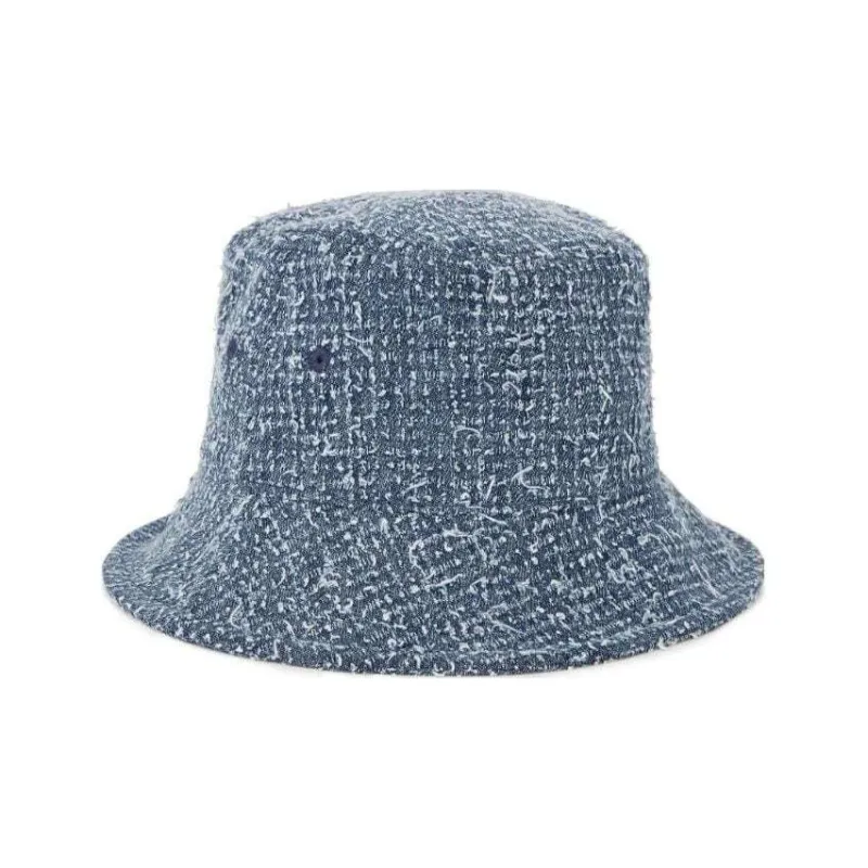 KARL LAGERFELD Jeans Bouclé Denim Bucket Hat-1