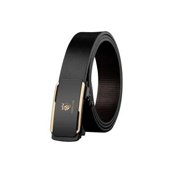 LUCKY LION Business Automatic Buckle Elegant Leather Belts Men's