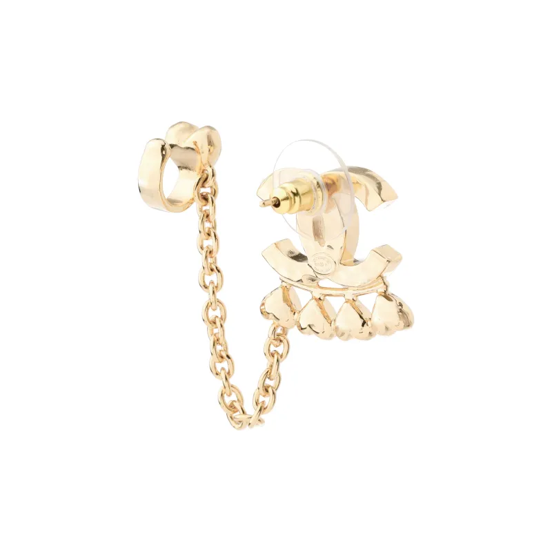 CHANEL Earrings Women's Gold-3