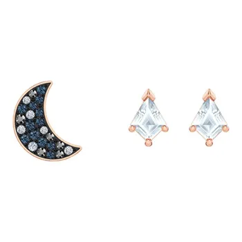 Swarovski Faux Crystal Stone Hoop Earring Set Women's