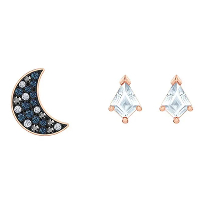 Swarovski Faux Crystal Stone Hoop Earring Set Women's-0