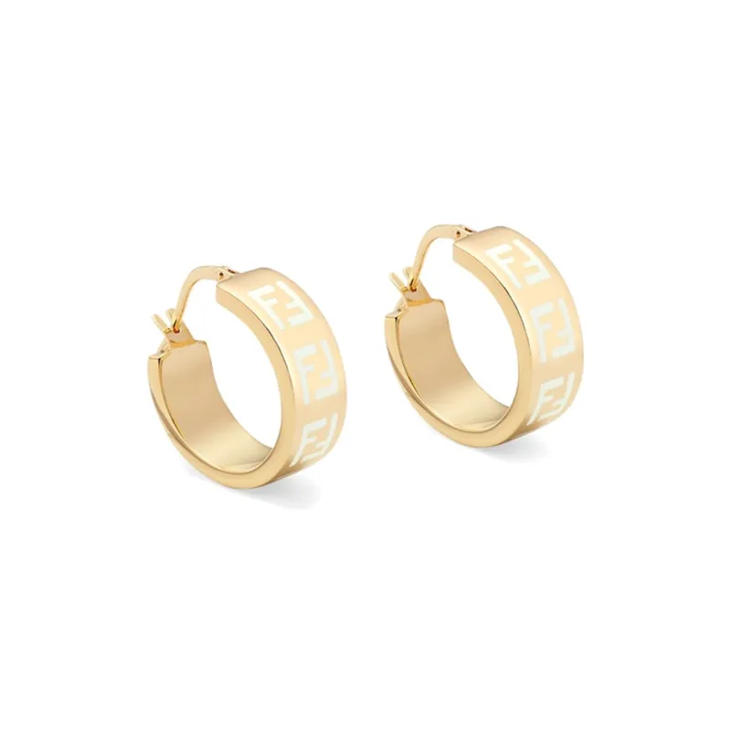 FENDI Earrings Unisex Gold-0