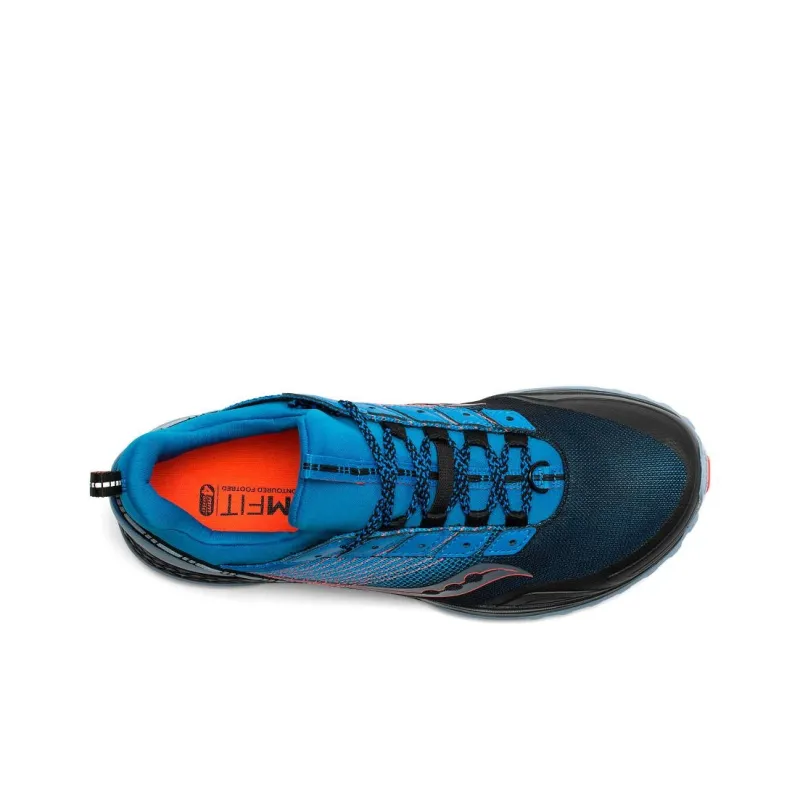 Saucony Cushioning Anti-Slip And Wear-Resistant Low-Top Running Shoes Men's Blue Black-2