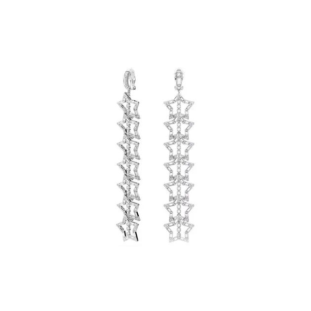 Swarovski Stella Earrings Women's Silver-1