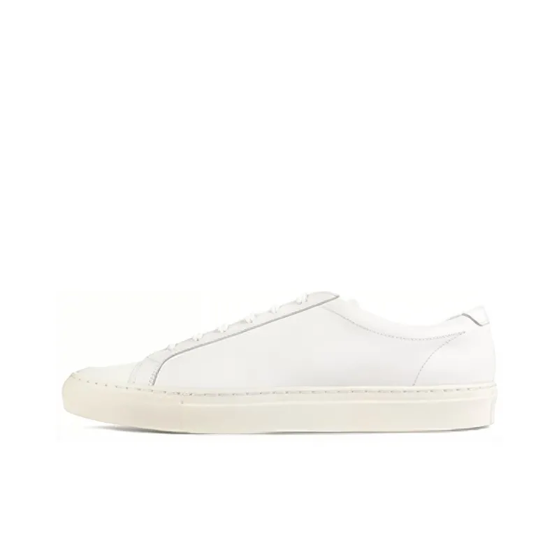 LOAKE Low Top Skateboard Shoes Men's White-0