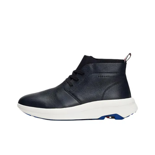 Tommy Hilfiger Men's Casual Shoes Men High-Top Dark Blue