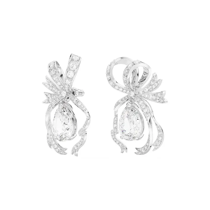 Swarovski Volta Earrings Women's Silver-2