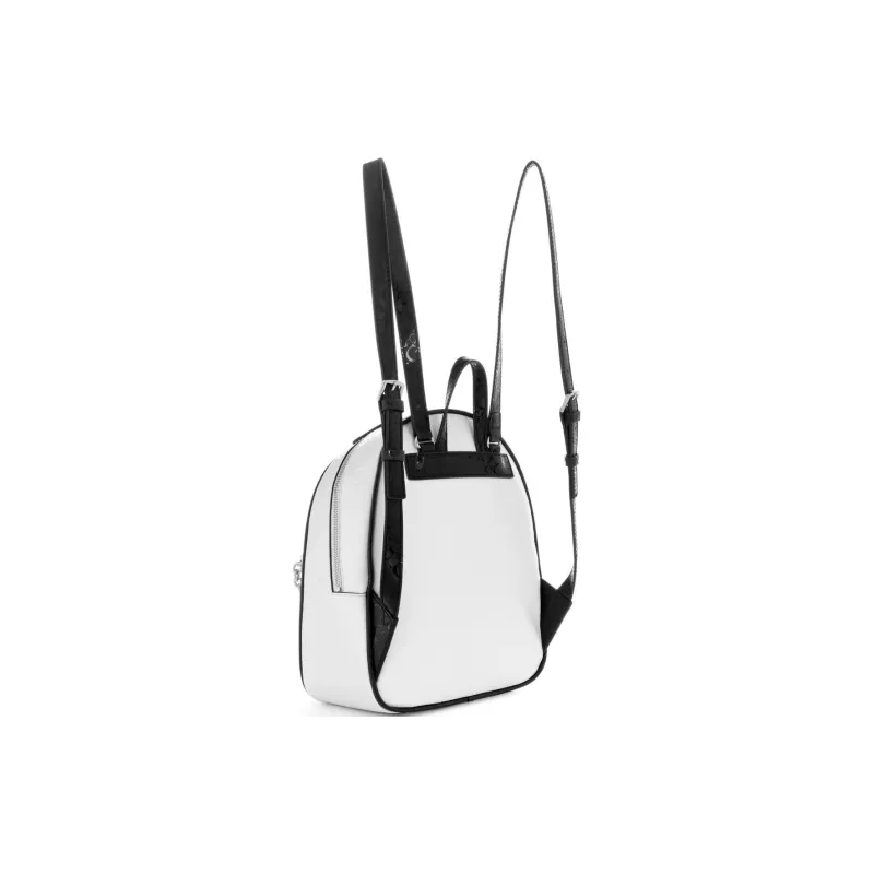 GUESS Coated Canvas Backpack Women's White-1