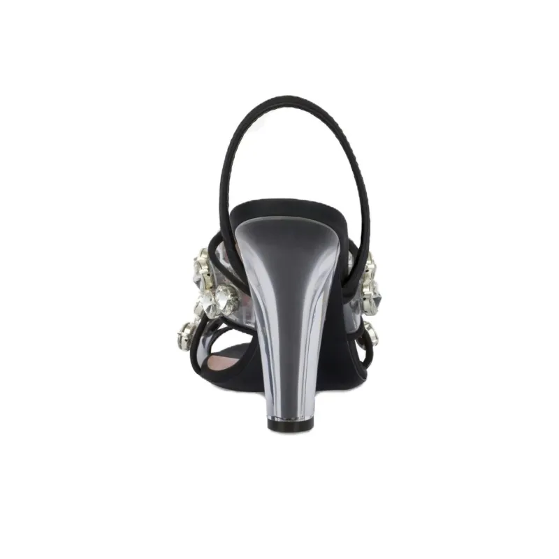 MOSCHINO Embellished Slingback Sandals Women's-3
