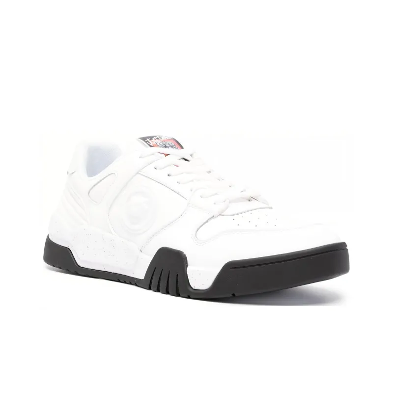 Just Cavalli Tiger Head Low-Top Casual Shoes Men's White Black-2