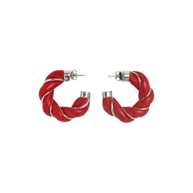 Bottega Veneta Twist Hoop Earrings-0