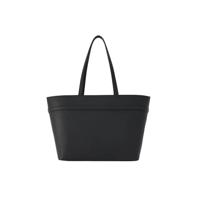 FERRAGAMO Vara Cow Leather Tote Bag, Shopping Bag, Handbag Medium Size Women's Black-2