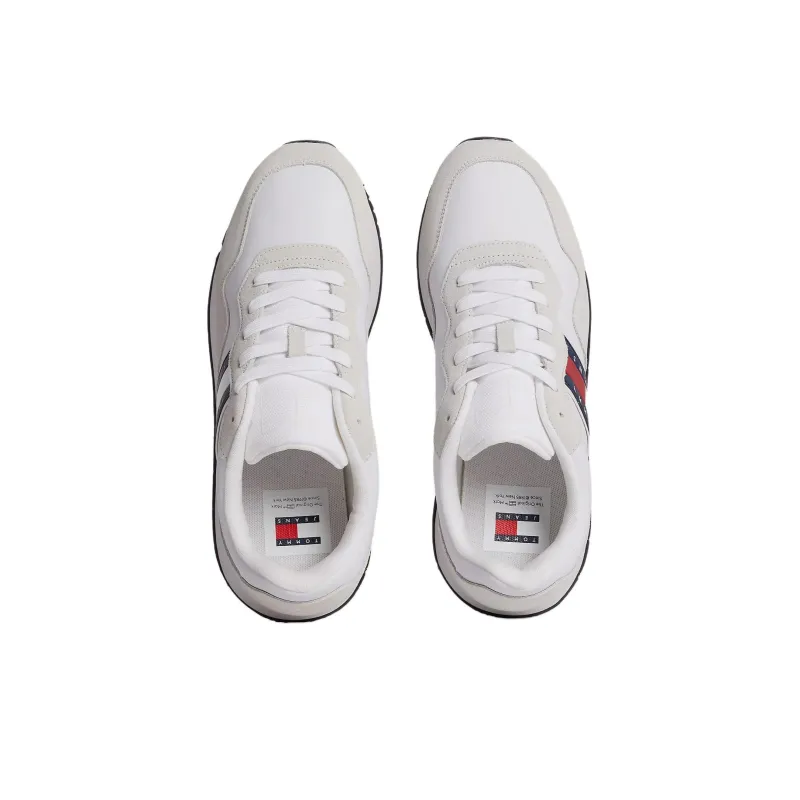 Tommy Hilfiger Abrasion Resistant Low Top Casual Shoes Men's White Gray Blue-4
