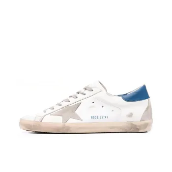 Golden Goose Super Star Low Top Stylish Skateboarding Shoes Men's White Vintage Version