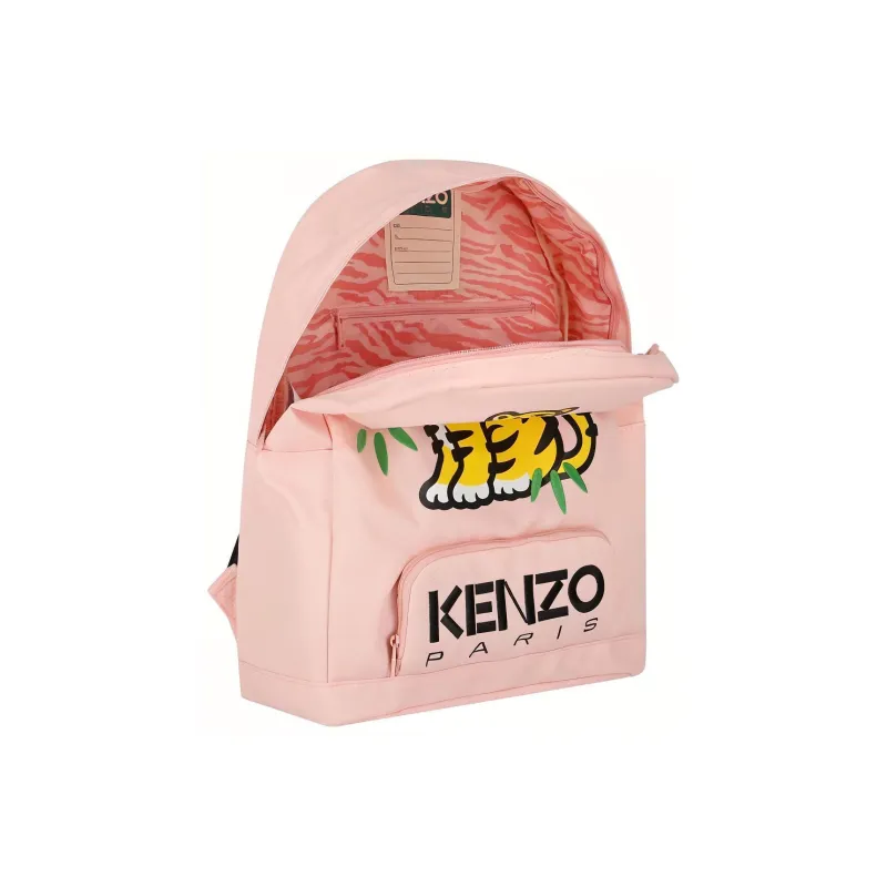 KENZO Kids Tiger-print Logo-embroidered Backpack-4