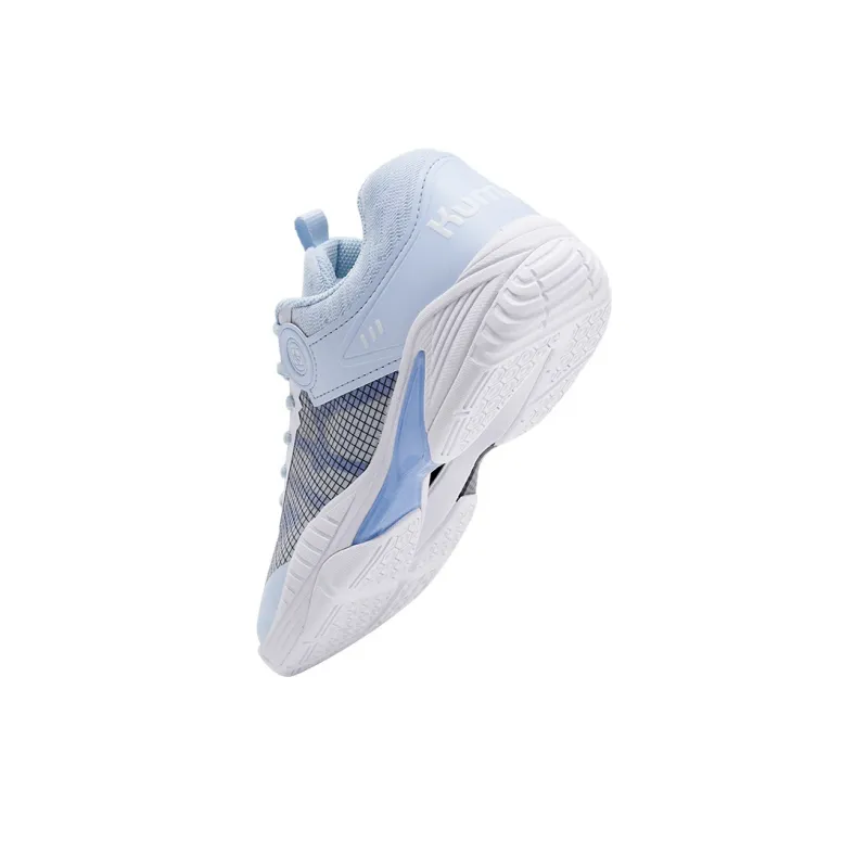 KUMPOO Badminton Shoes Unisex Low Top White Light Blue-3