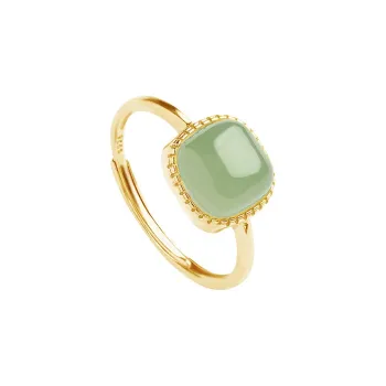 SENDME Hetian Jade Rings Green Jade Women's