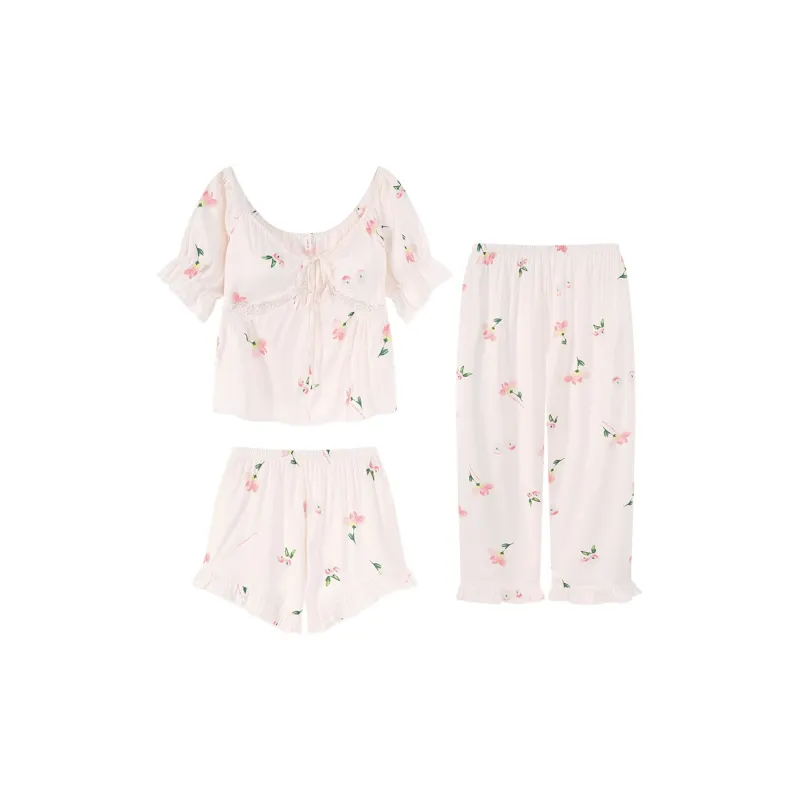 Ta Yan Pajama Set Women's White-0