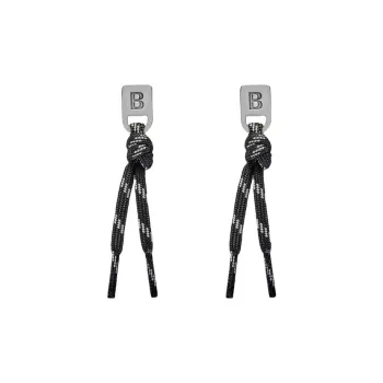 Balenciaga Brass Earrings Women's Black