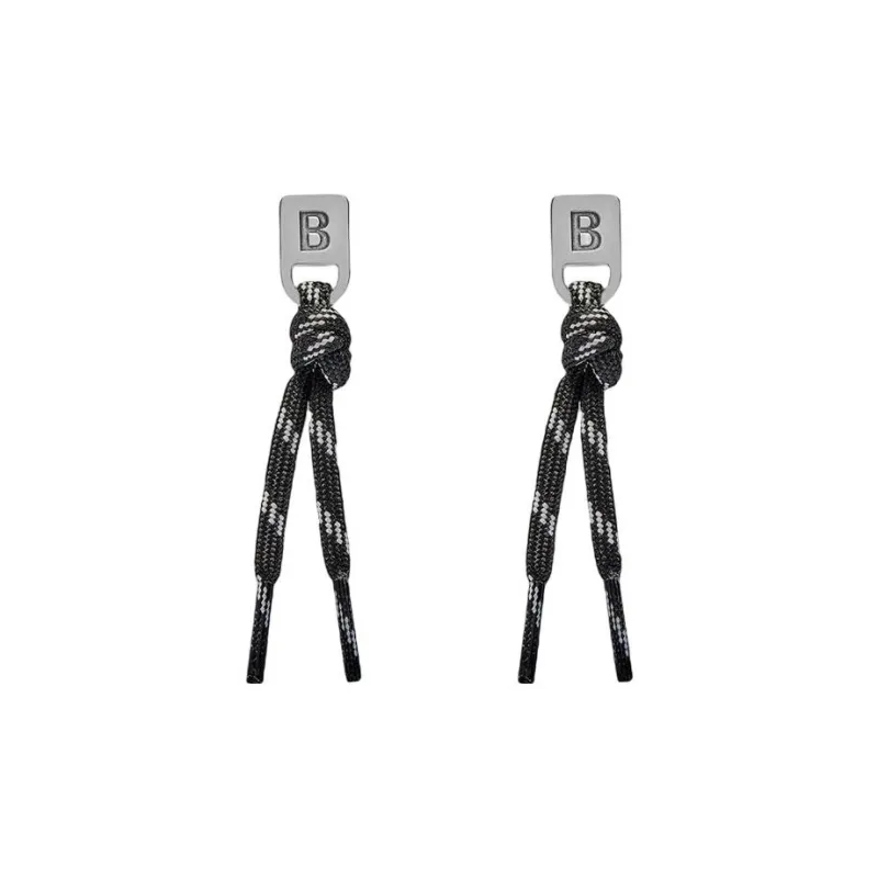 Balenciaga Brass Earrings Women's Black-0