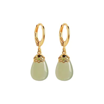 Xiaoyinjiang Hetian Jade Earrings Women's